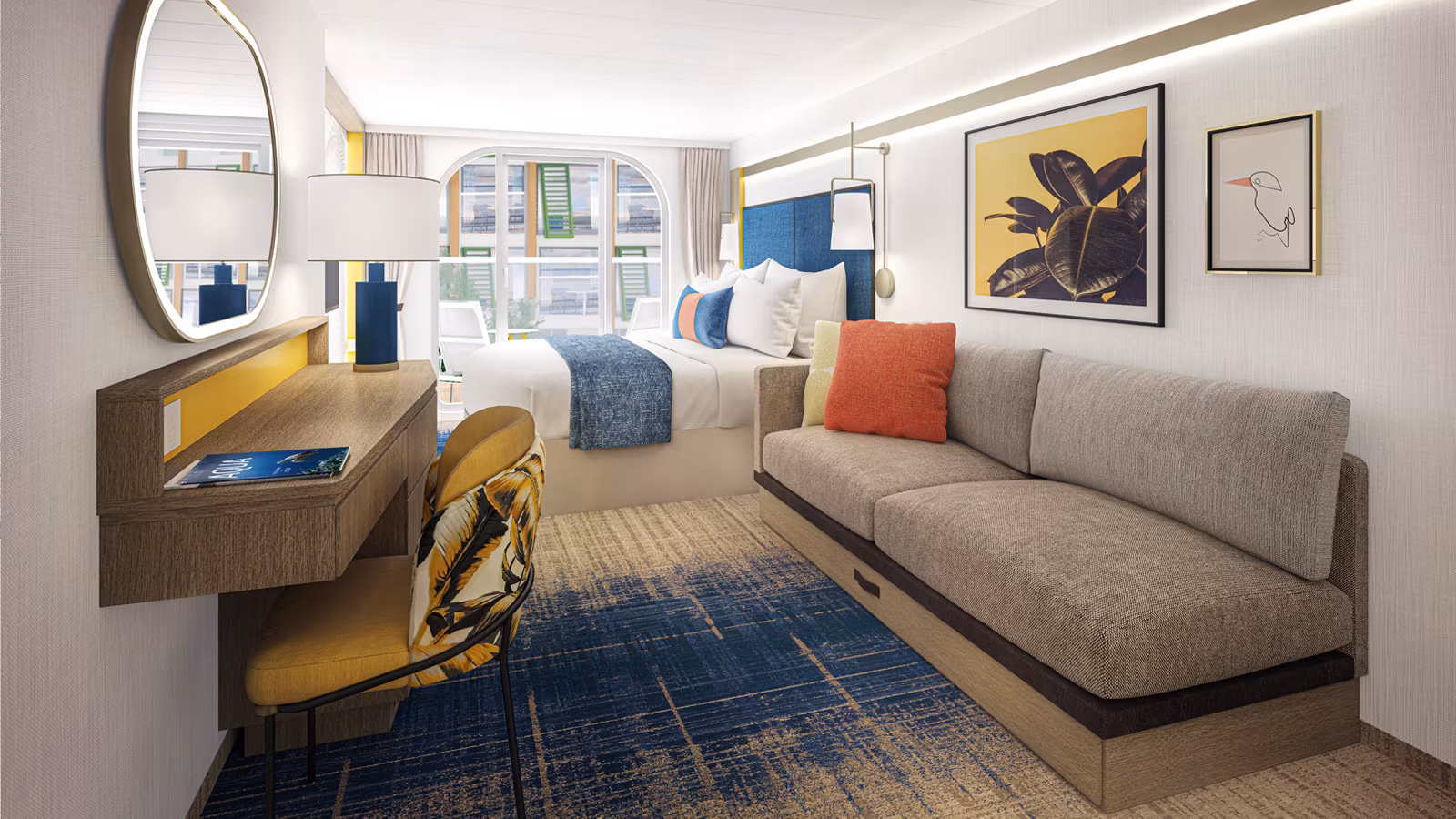 Каюта с балконом "Central Park View Balcony"